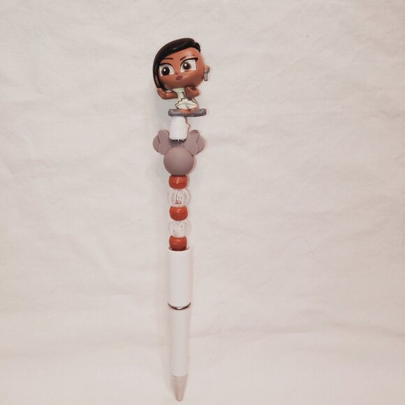 Disney Doorable- Princess Namaari- Handmade Beaded Pen Raya and the Last Dragon - Picture 1 of 2